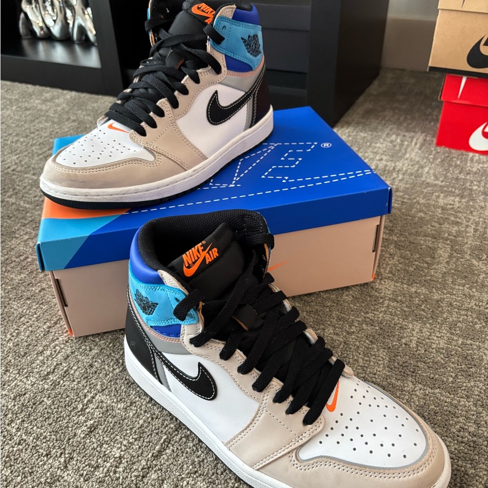 Air Jordan 1 Retro High OG white/orange/muti-color/blue/black